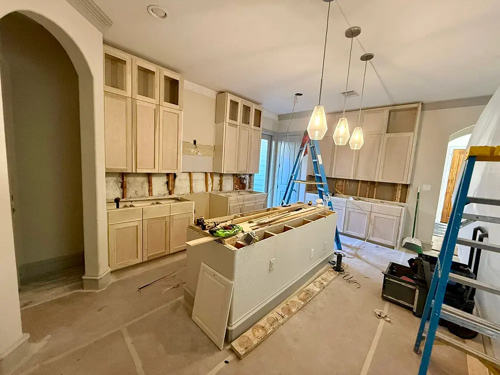 Interior remodel by Dexica Construction in Hubbard, OR